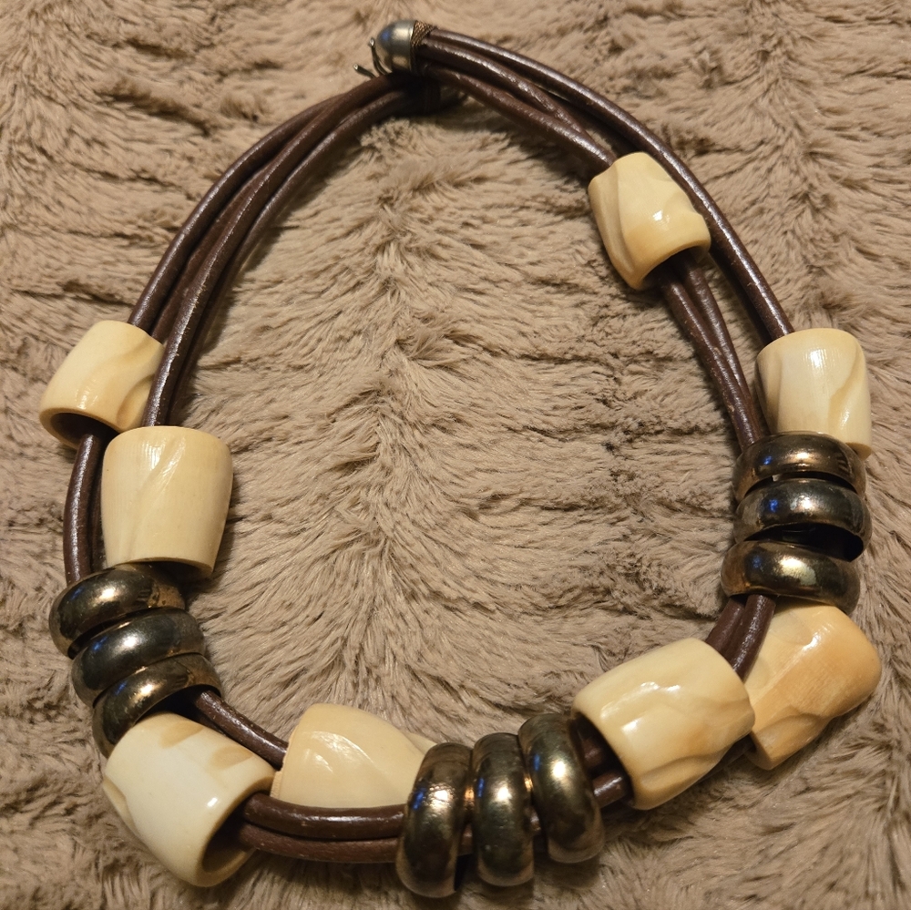 Ivory Beaded Chocker